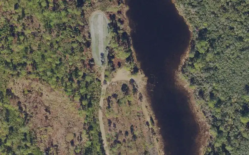 Aerial photo of the area around Guana River Wildlife Management Area - Roscoe Road - McNeil's Pond Kayak Access, St. Johns County