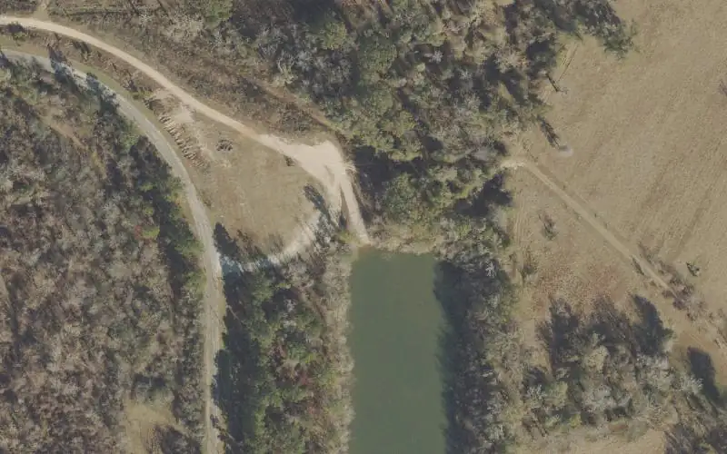 Aerial photo of the area around Gulf Power Boat Ramp, Jackson County