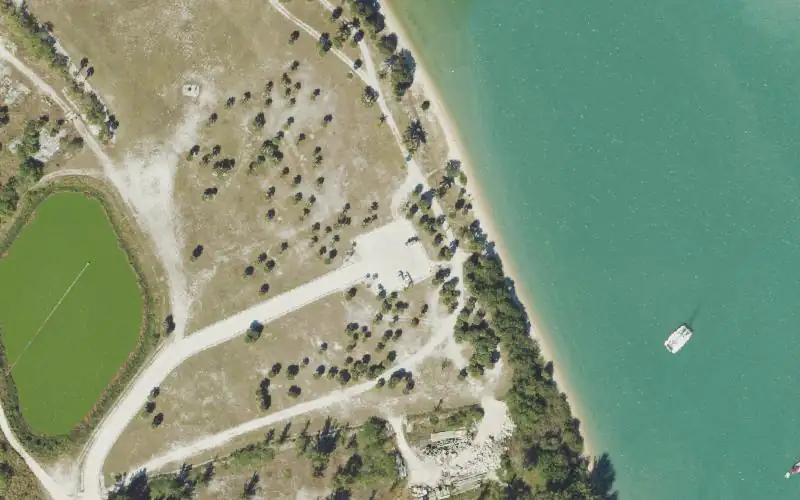 Aerial photo of the area around Harbour Pointe Park Kayak Beach, St. Lucie County