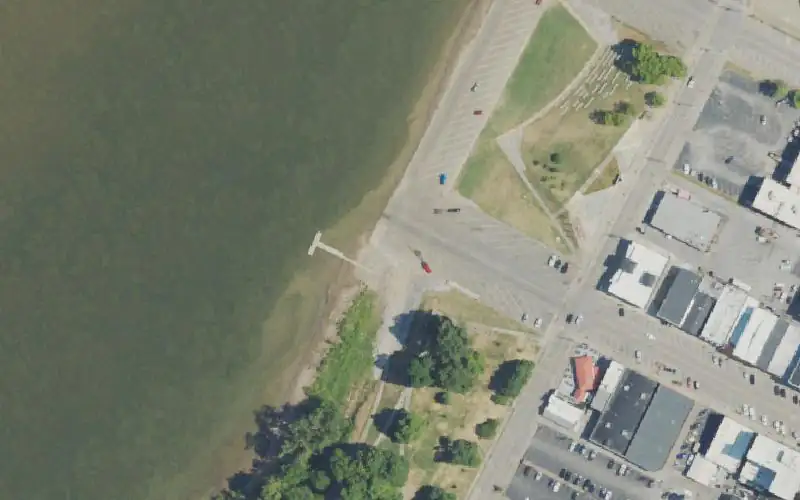Aerial photo of the area around Henderson Ramp, Henderson County