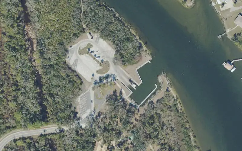 Aerial photo of the area around Herschel King Sr Park, Flagler County