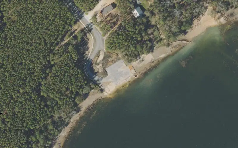 Aerial photo of the area around Hicks Lake - Brock Landing Boat Ramp, Washington County