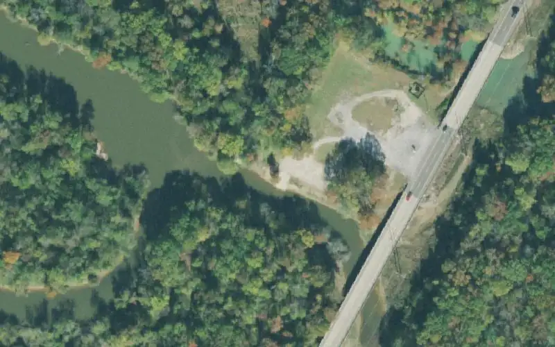 Aerial photo of the area around Highway 18, Hardeman County