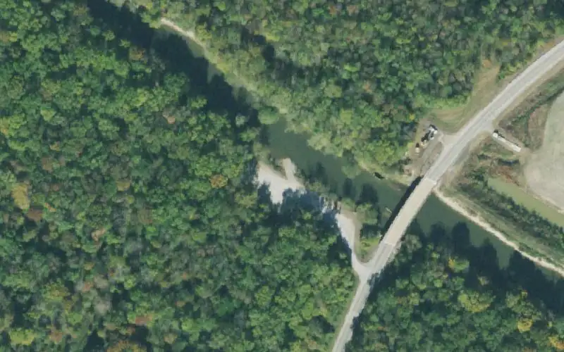 Aerial photo of the area around Highway 54, Haywood County