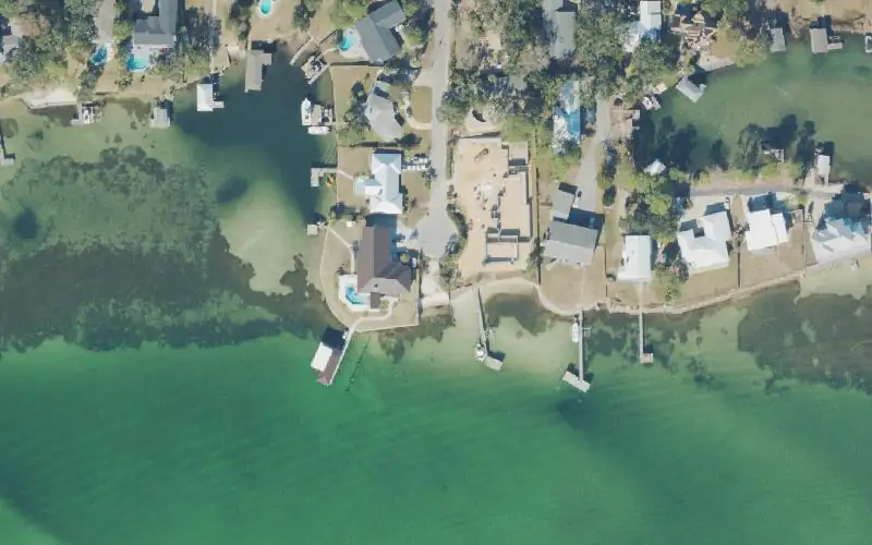 Aerial photo of the area around Hood Avenue Neighborhood Park Kayak Access (Limited Parking), Walton County