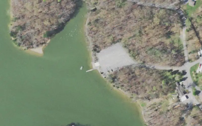 Aerial photo of the area around Hornsby Hollow, Meigs County