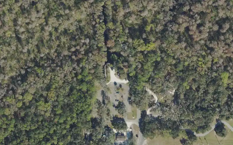 Aerial photo of the area around John B. Sargeant Public Boat Ramp, Hillsborough County