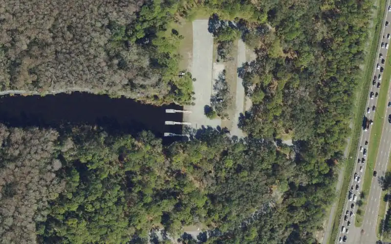 Aerial photo of the area around John Chesnut Sr. Park, Pinellas County