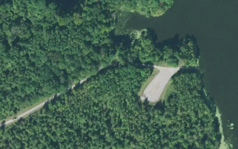 Aerial photo of the area around Kingdom Watershed, Obion County