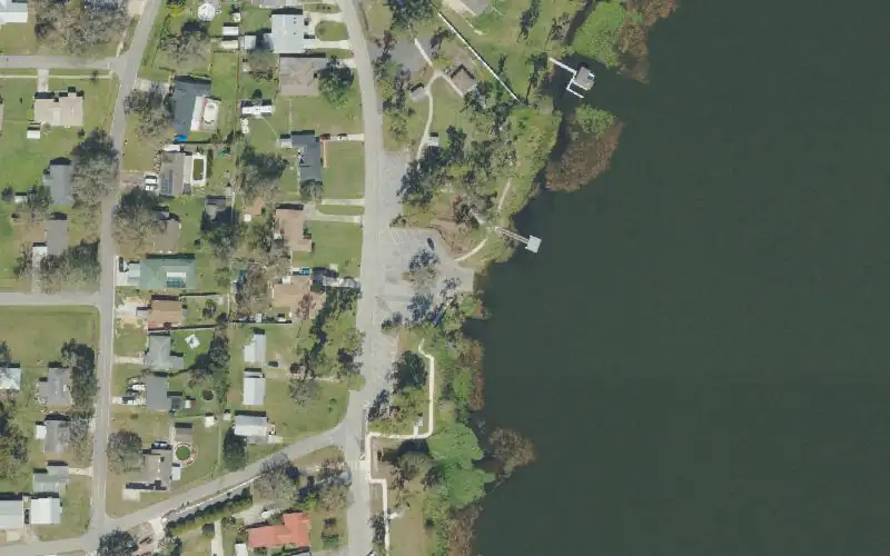 Aerial photo of the area around Lake Cannon Park Public Boat Ramp, Polk County