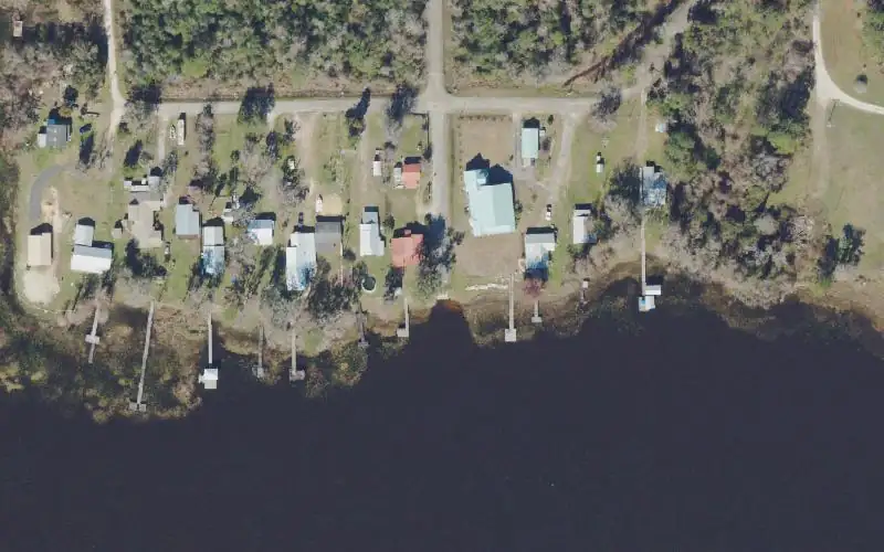 Aerial photo of the area around Lake Crosby Public Access (65th Avenue), Bradford County