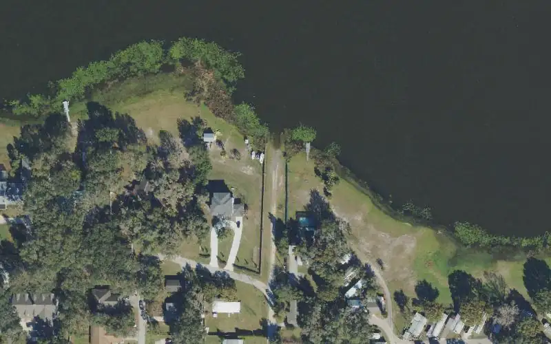 Aerial photo of the area around Lake Deeson Public Boat Ramp, Polk County