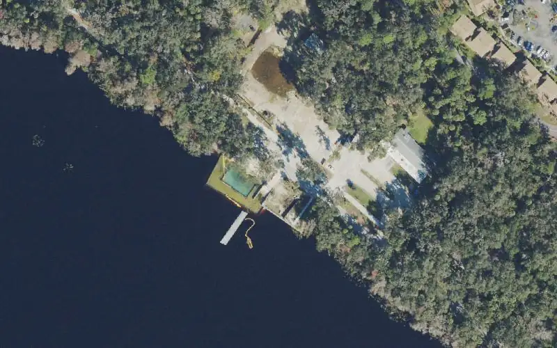 Aerial photo of the area around Lake Monroe Public Boat Ramp - City of Deltona (CLOSED THROUGH JUNE 2023), Volusia County