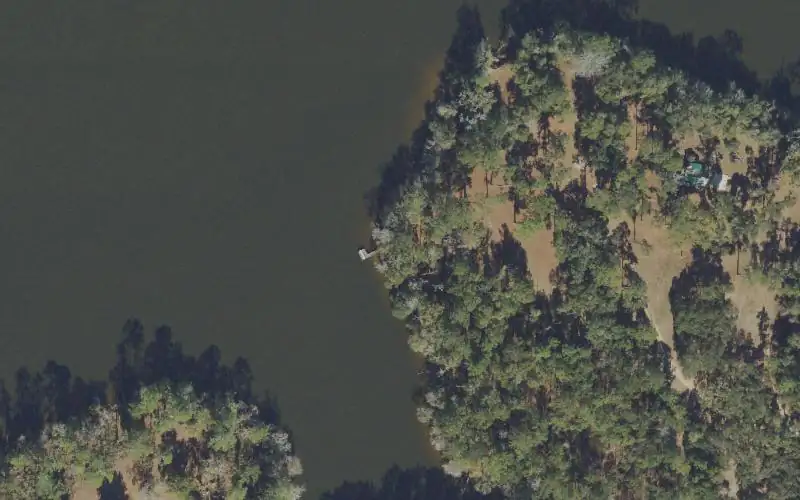 Aerial photo of the area around Lake Talquin State Forest - Bloxham Recreation Area (Advance Reservation Required), Leon County