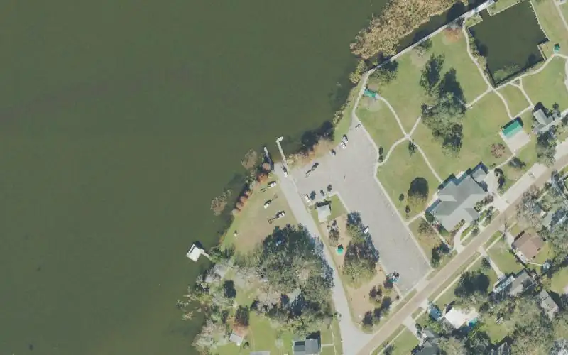 Aerial photo of the area around Lakeview Park Public Boat Ramp - Winter Garden, Orange County