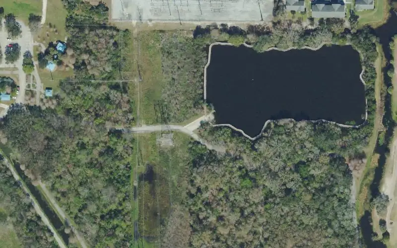 Aerial photo of the area around Largo Central Park Nature Preserve Canoe Launch (No Fishing), Pinellas County