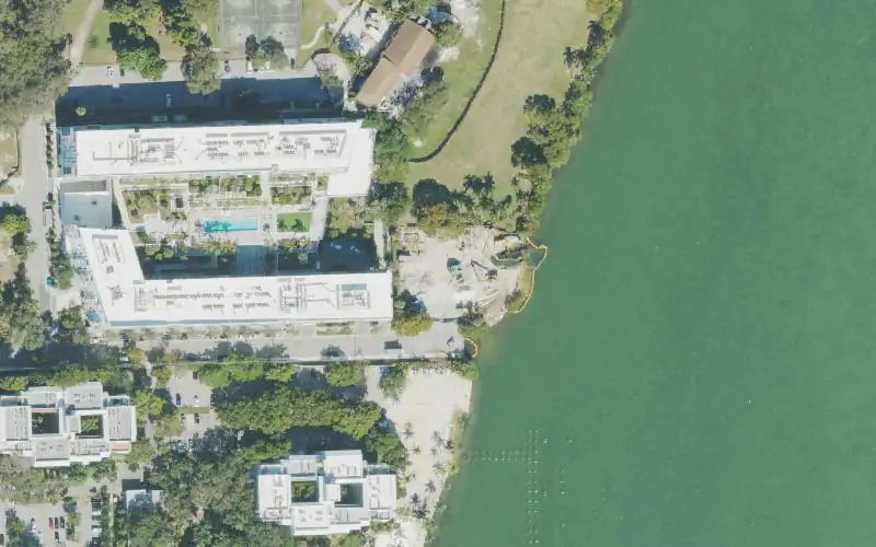 Aerial photo of the area around Legion Park Public Boat Ramp (Closed Due to Re-Construction), Miami-Dade County