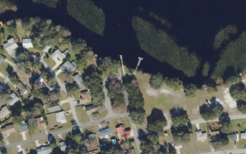 Aerial photo of the area around Little Lake Spivey - Eden Park Public Boat Ramp, Citrus County