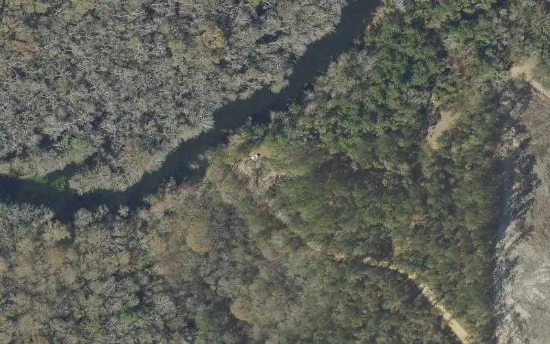 Aerial photo of the area around Live Oak Landing, Washington County
