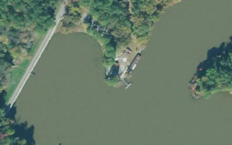Aerial photo of the area around Maples Creek Lake, Carroll County