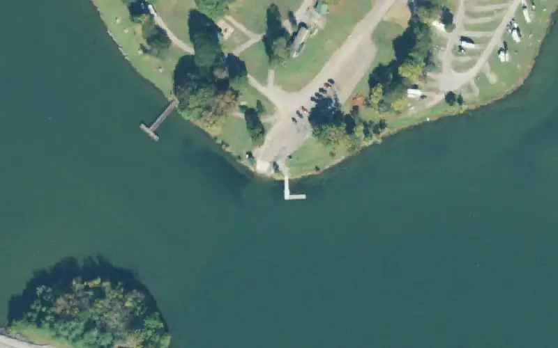 Aerial photo of the area around Marion County Park, Marion County