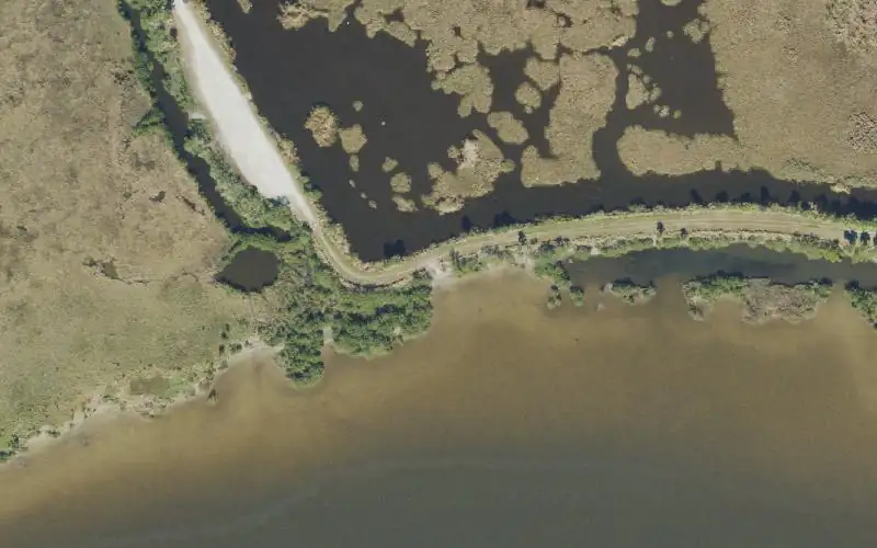 Aerial photo of the area around Merritt Island National Wildlife Refuge - Shiloh Marsh Road - Lagoon Paddlecraft Access (100 Yard Portage), Volusia County