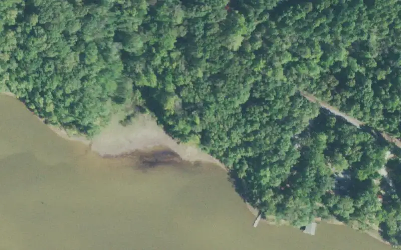 Aerial photo of the area around North Lake Access , Benton County