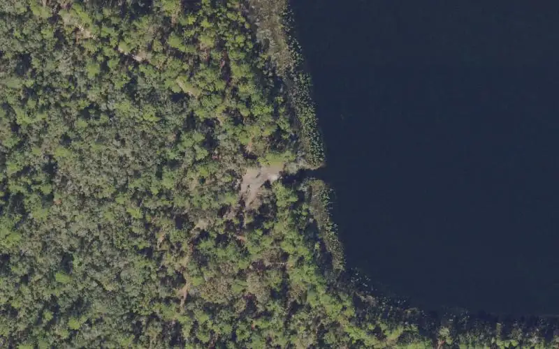 Aerial photo of the area around Ocala National Forest - Doe Lake Recreation Area - Primitive  Boat Ramp, Marion County