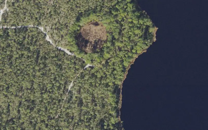 Aerial photo of the area around Ocala National Forest - Gobbler Lake Canoe Access (4x4 Only), Lake County