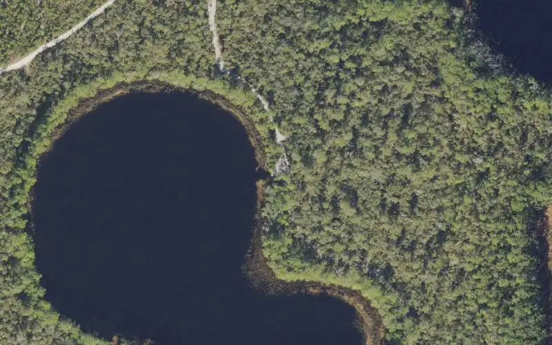 Aerial photo of the area around Ocala National Forest - Grasshopper Pond Primitive Access - Northeast (4x4 Only), Lake County
