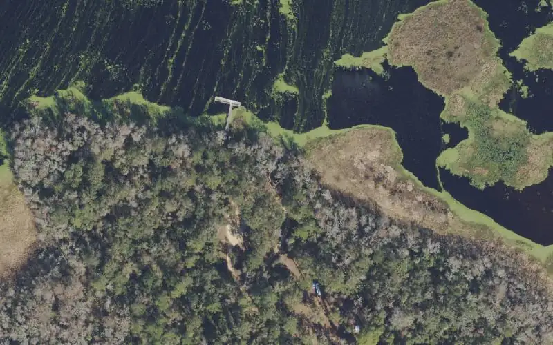 Aerial photo of the area around Ocala National Forest - Lake Eaton Campround, Marion County