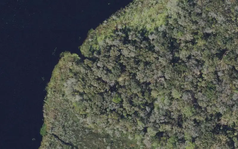 Aerial photo of the area around Ocala National Forest - Lake Jumper Canoe Access, Marion County