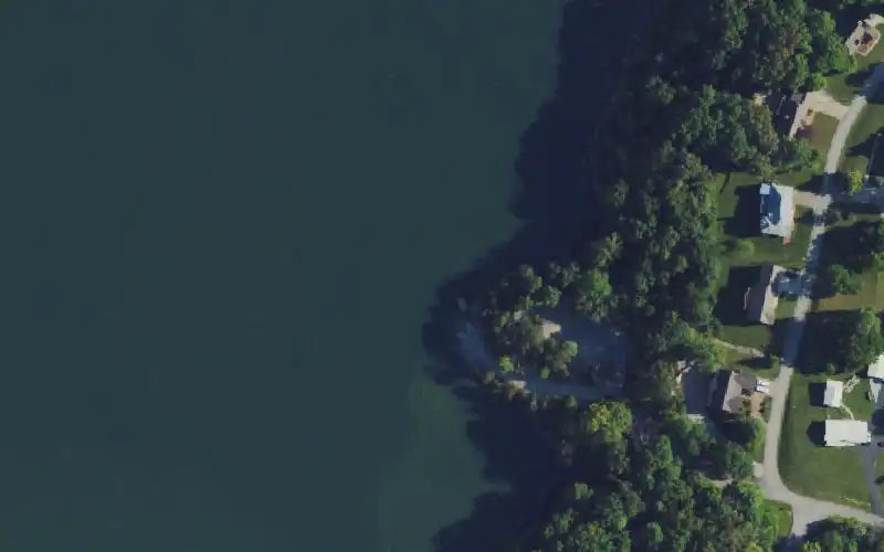Aerial photo of the area around Old Waitsboro Crossing, Pulaski County