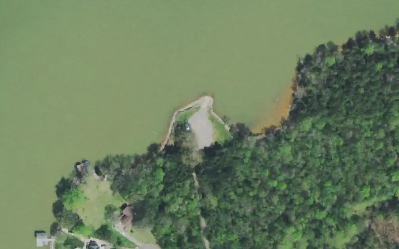 Aerial photo of the area around Parks Ferry, Blount County