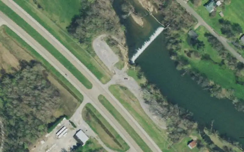 Aerial photo of the area around Peery's Mill, Blount County