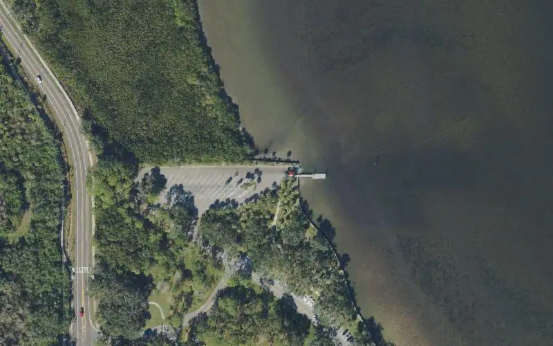 Aerial photo of the area around Philippe Park - Boat Ramp, Pinellas County