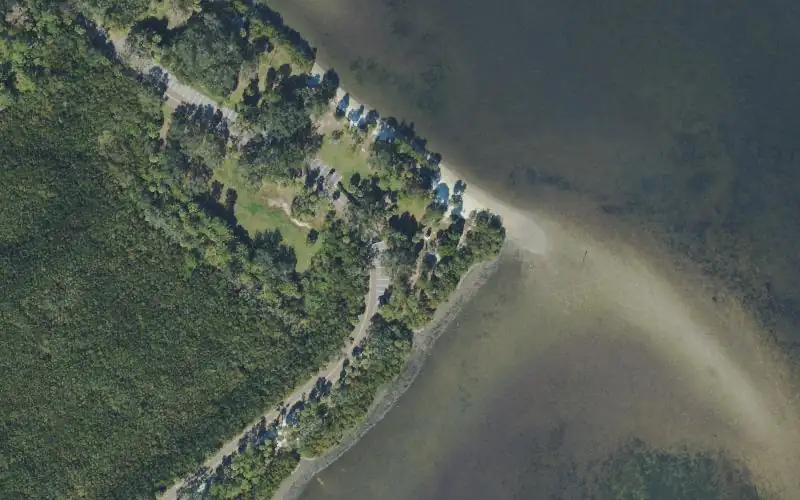 Aerial photo of the area around Philippe Park - Paddlecraft Access Points, Pinellas County