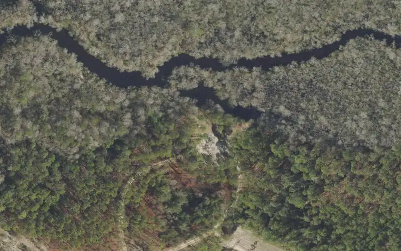 Aerial photo of the area around Pine Log State Forest - Pine Log Creek Boat Ramp (For Small Boats), Bay County