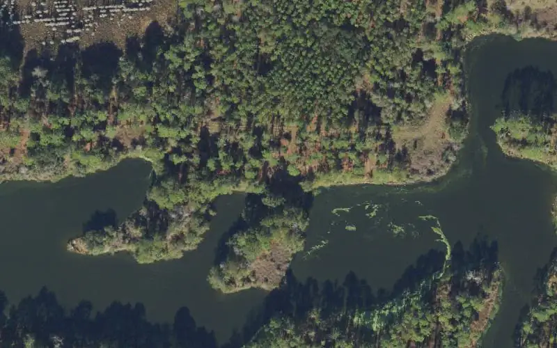Aerial photo of the area around PotashCorp - Eagle Lake Fish Management Area Primitive Ramp #3 (No Gas Motors) DESTROYED, Hamilton County