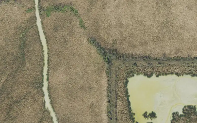 Aerial photo of the area around PotashCorp - White Springs Wildlife Management Area - Pond 8B North Duck Boat Launch, Hamilton County