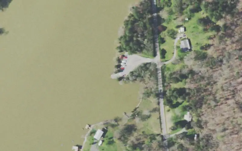Aerial photo of the area around Price's Creek East, Meigs County