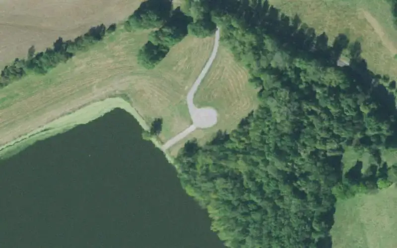 Aerial photo of the area around Proteus watershed, Obion County
