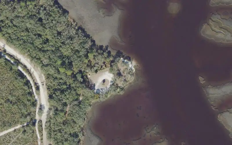 Aerial photo of the area around Pumpkin Hill Creek Preserve State Park Canoe / Kayak Launch, Duval County