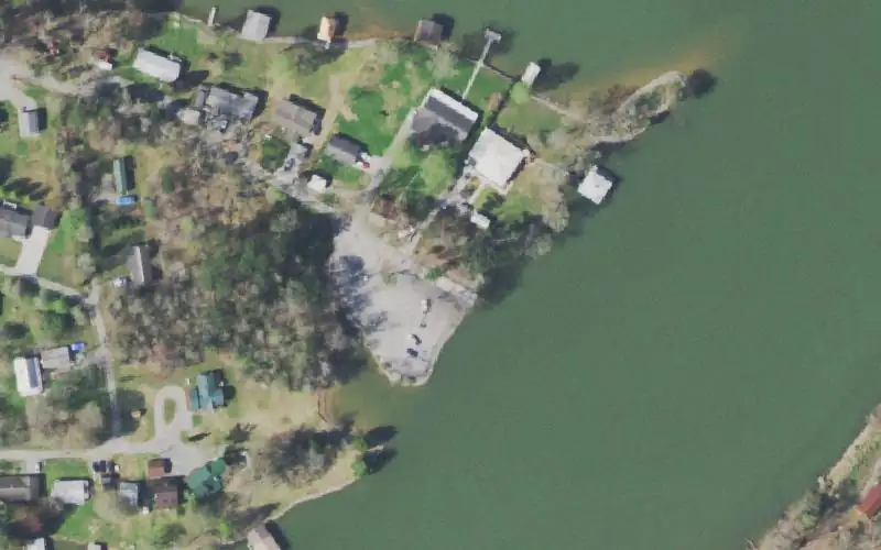 Aerial photo of the area around Rector Branch, Rhea County