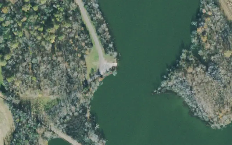 Aerial photo of the area around Refuge Ramp #2, Stewart County
