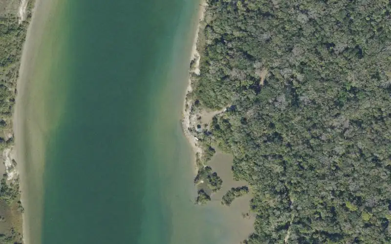 Aerial photo of the area around River to Sea Preserve - Main Park Paddlecraft Access (Long Portage), Flagler County