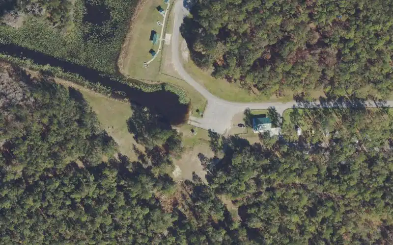 Aerial photo of the area around Rodman Recreation Area - Campground Boat Ramp, Putnam County