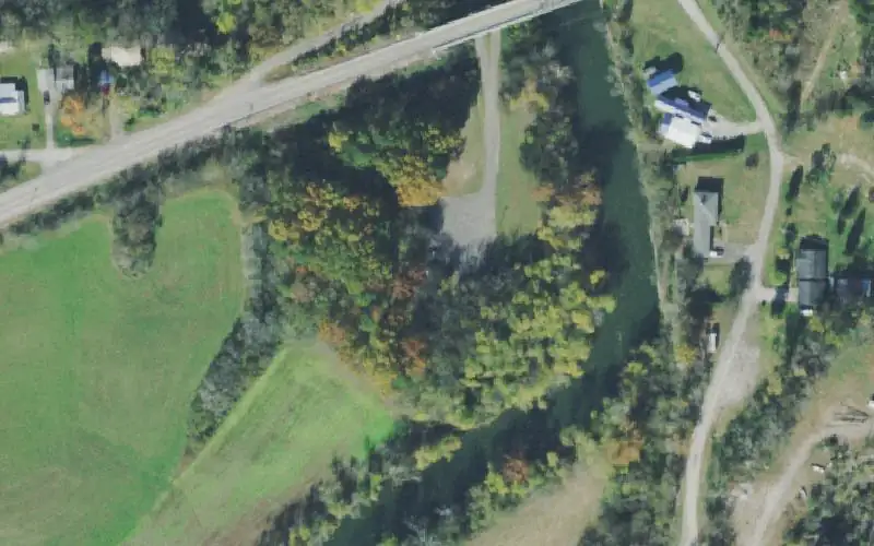 Aerial photo of the area around Rome Boat Ramp, Smith County