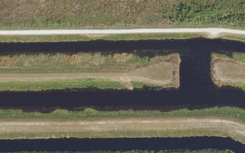 Aerial photo of the area around Rotenberger WMA L-3 & L-4 Canals East Primitive Access, Broward County