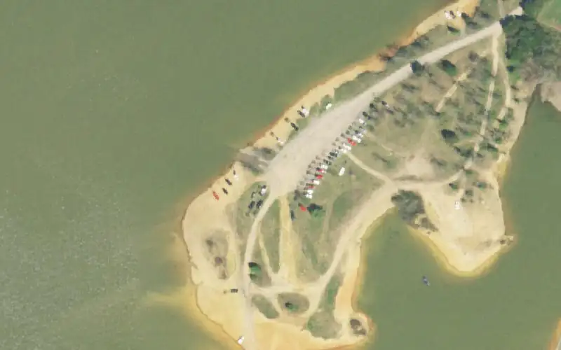 Aerial photo of the area around Shady Grove (TVA), Jefferson County